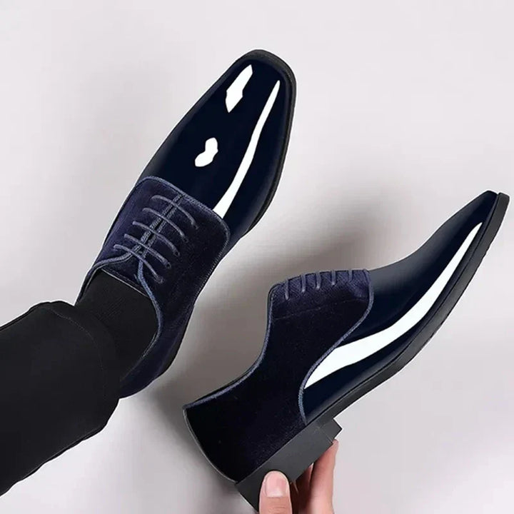 Beckside | Sleek Men's Oxford Dress Shoes With Contrast Finish