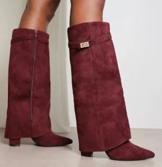 Ella | Thigh-High Buckle Boots