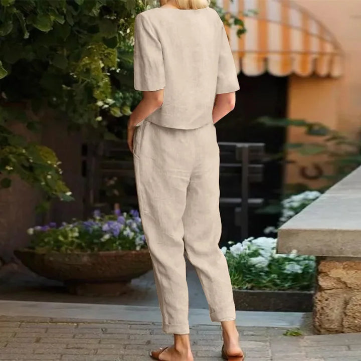 Tabitha | Stylish Two-Piece Linen Set With Relaxed Fit