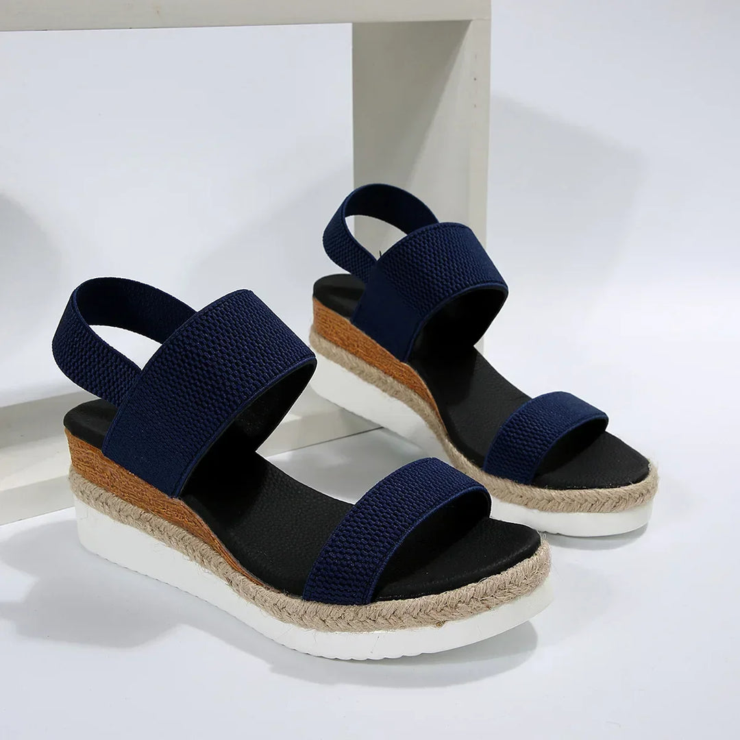 Lily | Stylish Platform Espadrille Slip-On Sandals