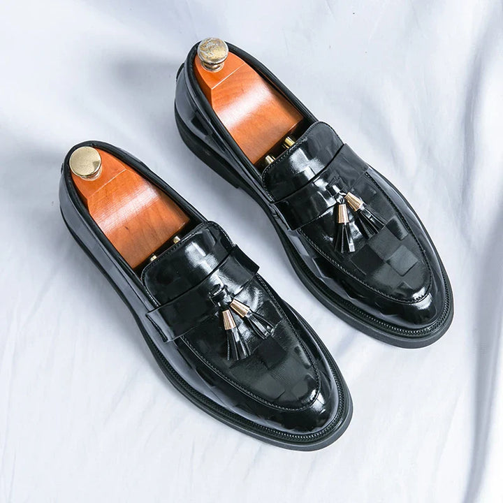 Lorenzo | Stylish Brown Genuine Leather Tassel Loafers Men