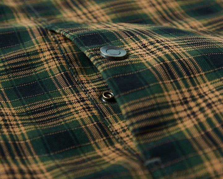 Lilly | Stylish Sherpa-Lined Plaid Flannel Shirt Jacket For Men