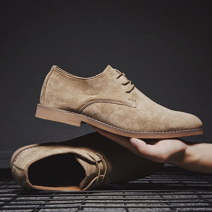 Rosanna | Elegant Brown Suede Oxford Dress Shoes For Men