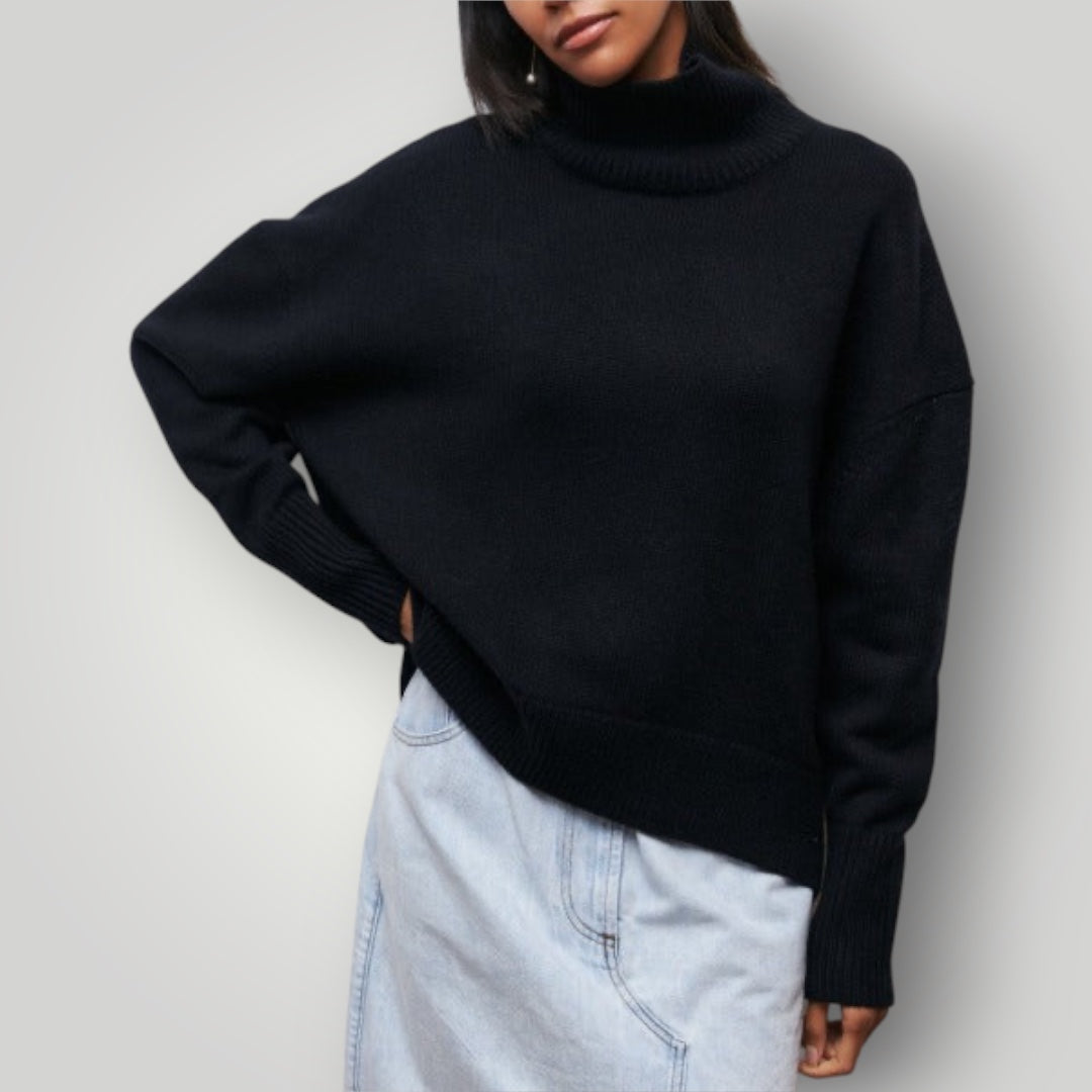 Mia | Elegant Oversized Turtleneck Pullover Sweater