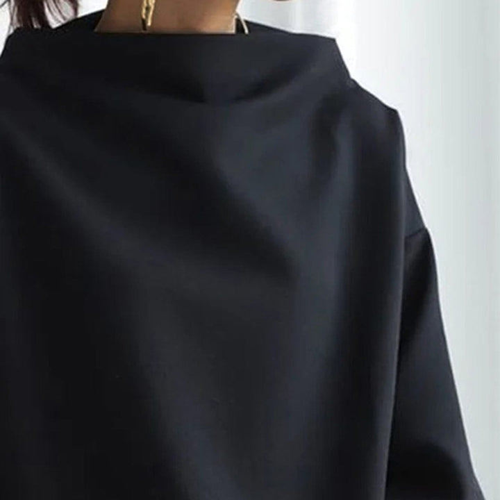 Riley | Elegant High-Neck Oversized Knit Sweater