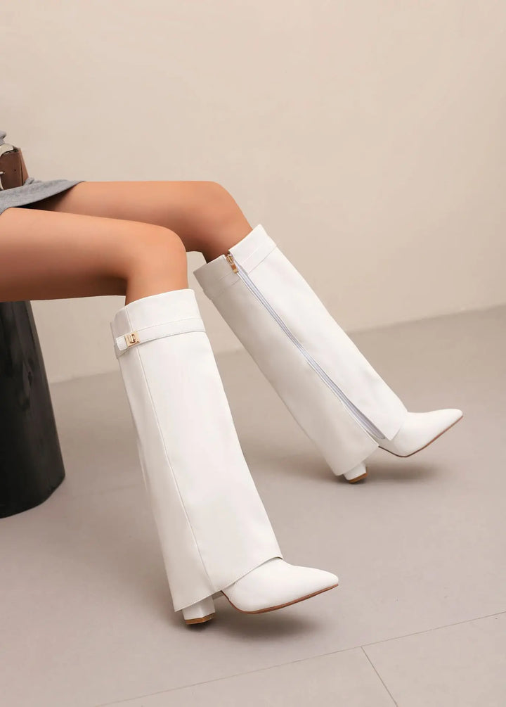 Ella | Thigh-High Buckle Boots