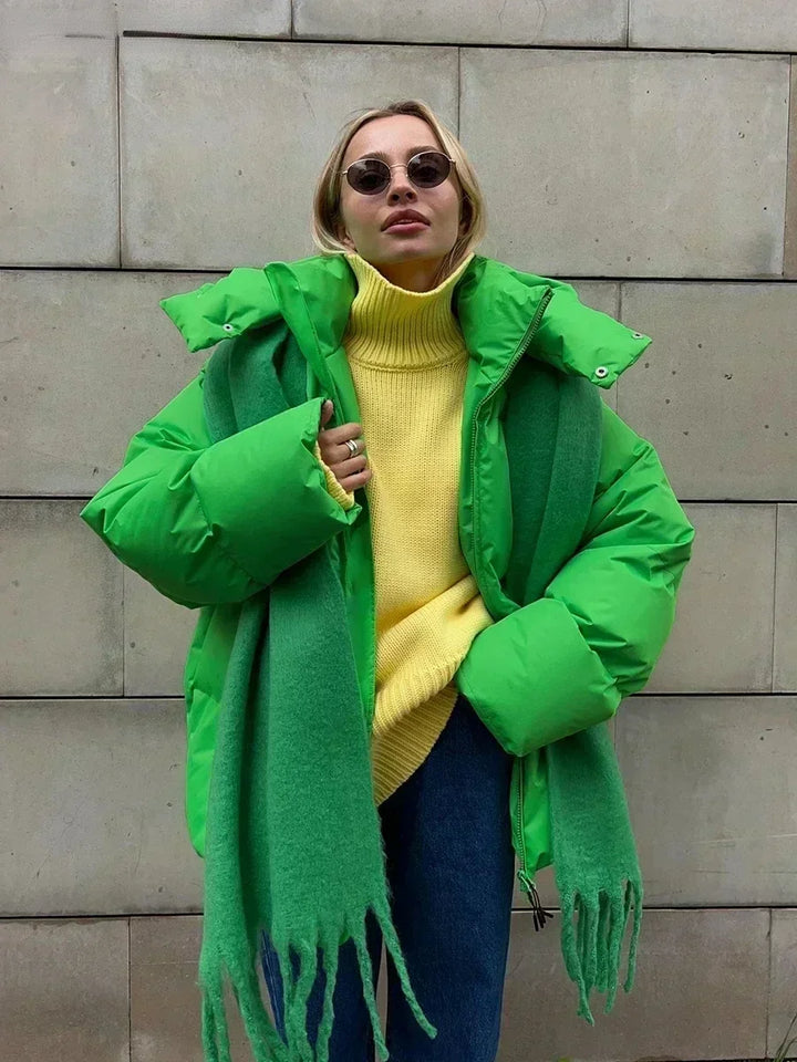 Phoebe | Chic Oversized Puffer Jacket With Quilted Design