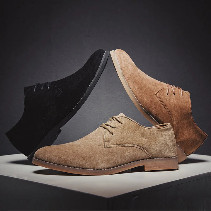 Rosanna | Elegant Brown Suede Oxford Dress Shoes For Men