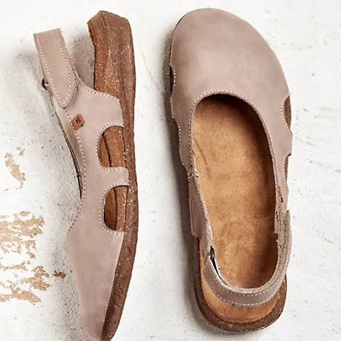 Alexia | Elegant Orthopedic Closed-Toe Flat Sandals