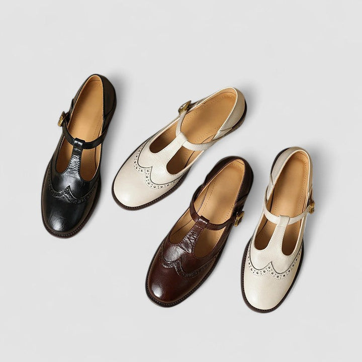 Cordelia | Elegant T-Strap Mary Jane Shoes With Block Heel