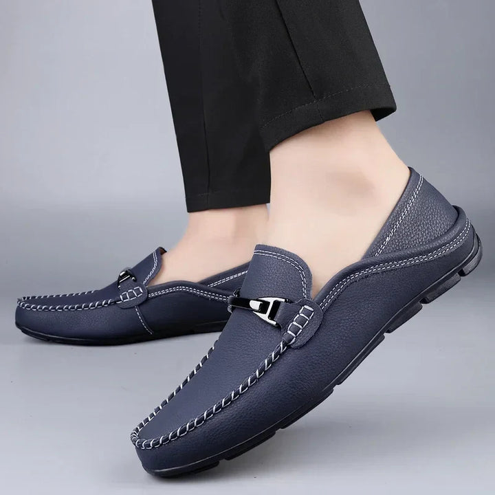 Rosemary | Elegant Genuine Leather Bit Loafers For Men