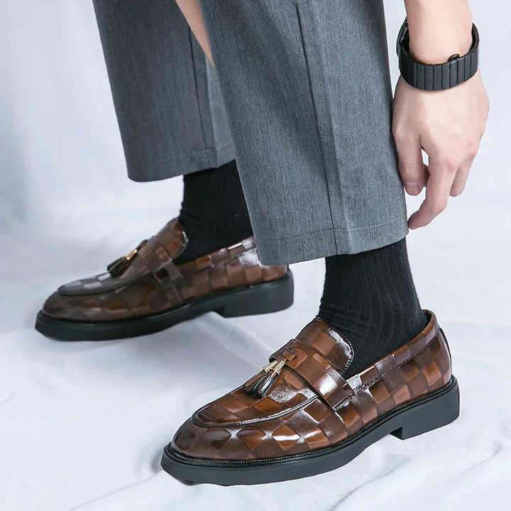 Maxwell | Sleek Brown Tassel Loafers With Classic Finish