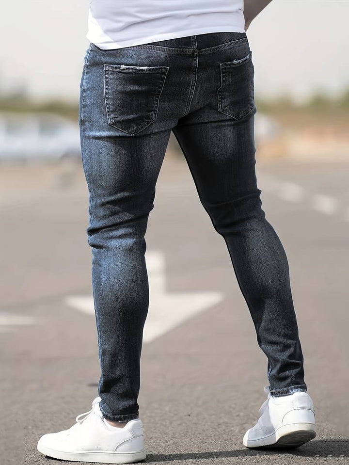 Chloe | Stylish Ripped Skinny Stretch Jeans For Men
