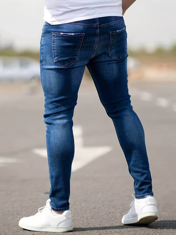 Chloe | Stylish Ripped Skinny Stretch Jeans For Men