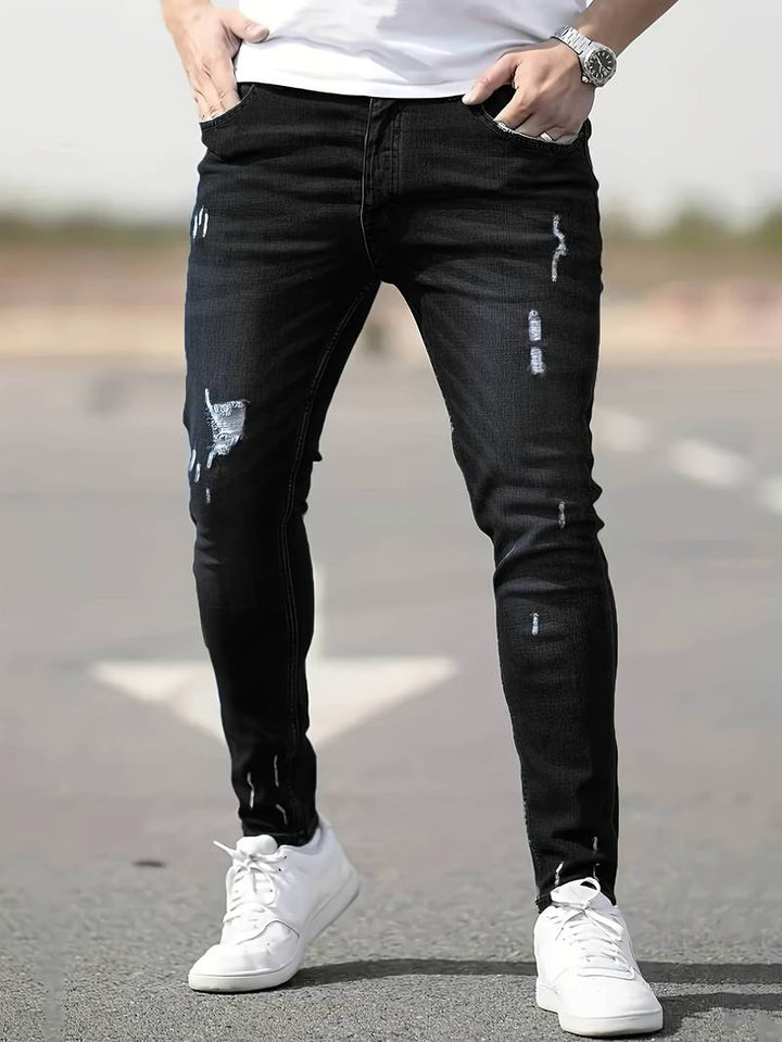 Chloe | Stylish Ripped Skinny Stretch Jeans For Men