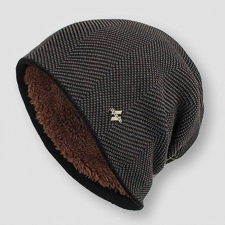 Leah | Chic Slouchy Fleece-Lined Knit Beanie