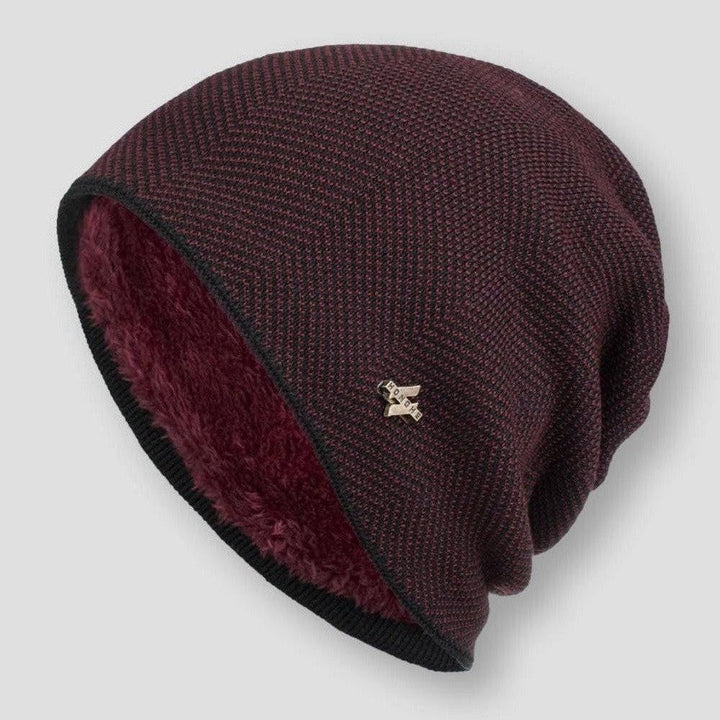 Leah | Chic Slouchy Fleece-Lined Knit Beanie