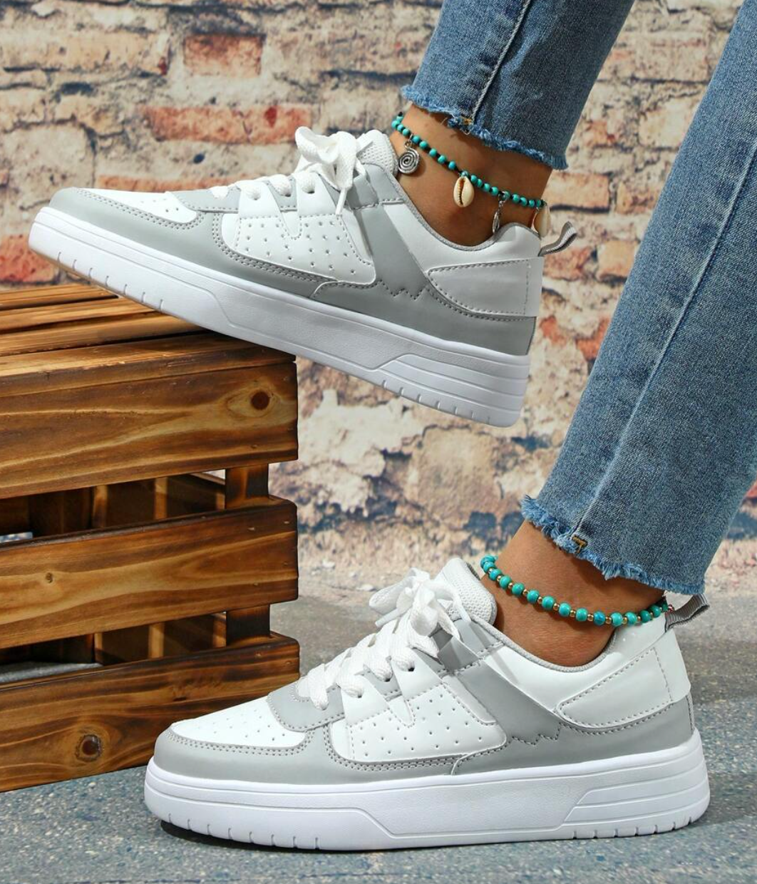 Molly | Stylish Pastel Colorblock Platform Sneakers For Women