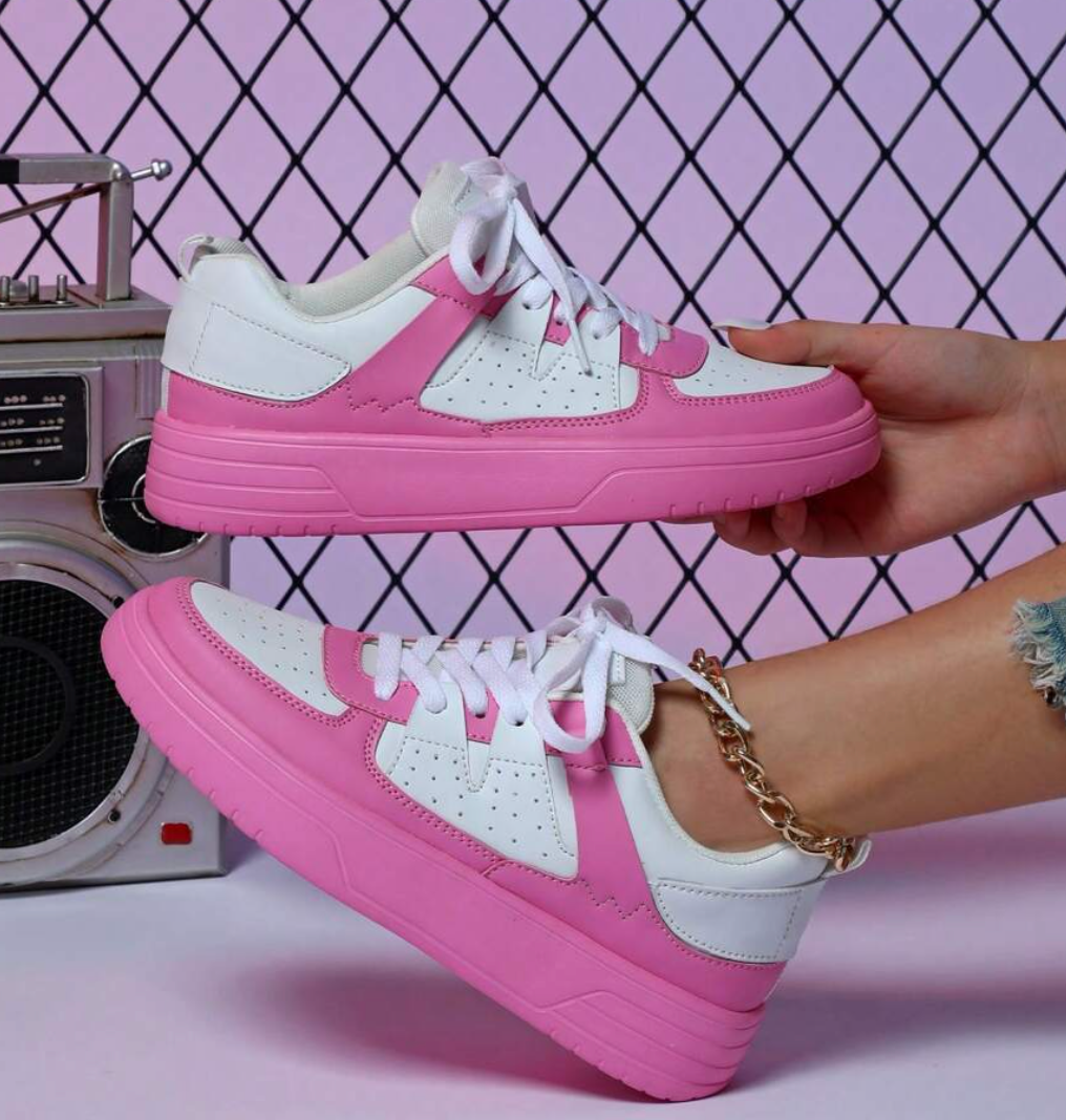 Margot | Stylish Pastel Colorblock Platform Sneakers