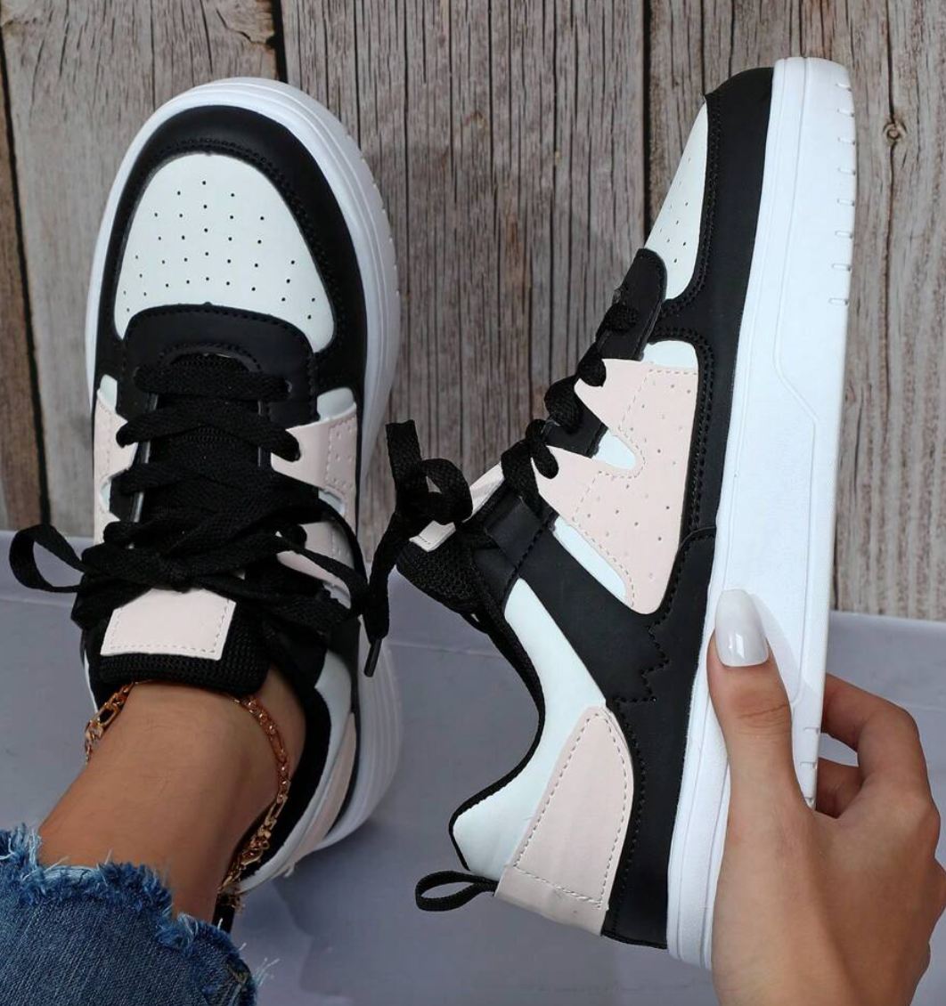 Molly | Stylish Pastel Colorblock Platform Sneakers For Women
