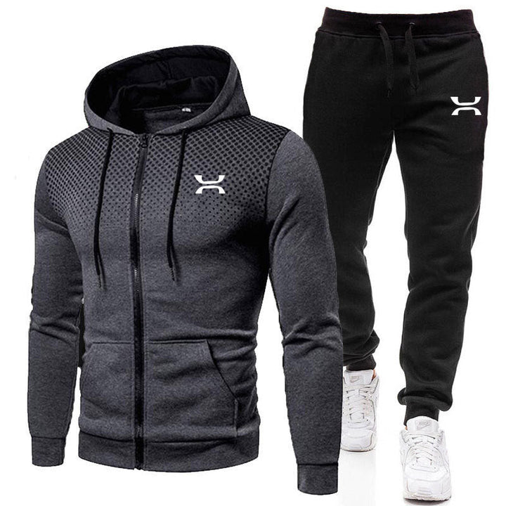 Elyse | Stylish Men's Two-Piece Zip-Up Tracksuit Set