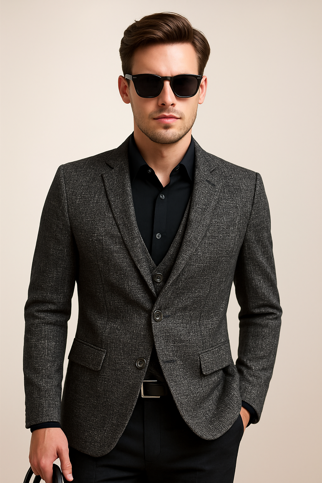 Blake | Elegant Slim Fit Blazer Men - Grey Casual Jacket