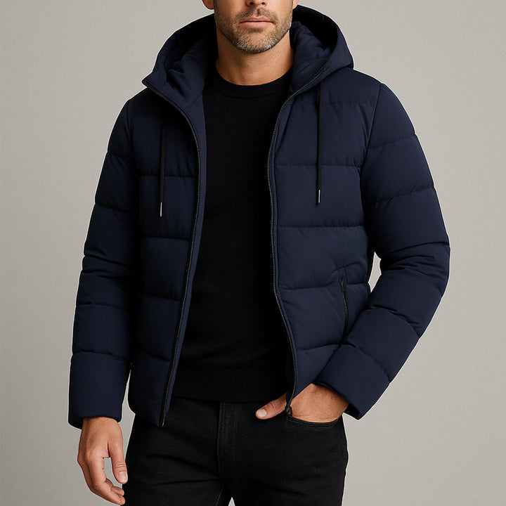 Serena | Stylish Men's Hooded Waterproof Puffer Winter Jacket