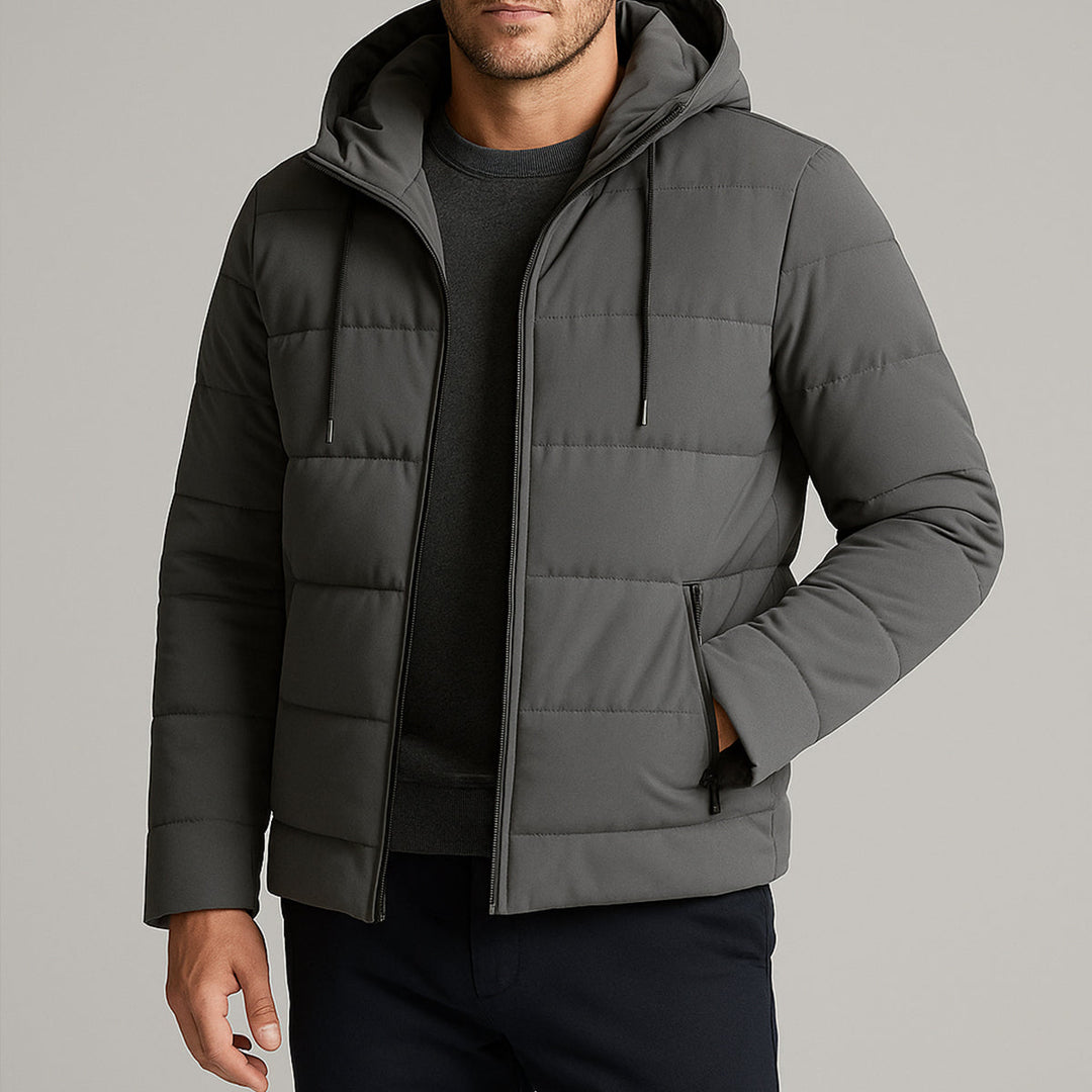 Serena | Stylish Men's Hooded Waterproof Puffer Winter Jacket