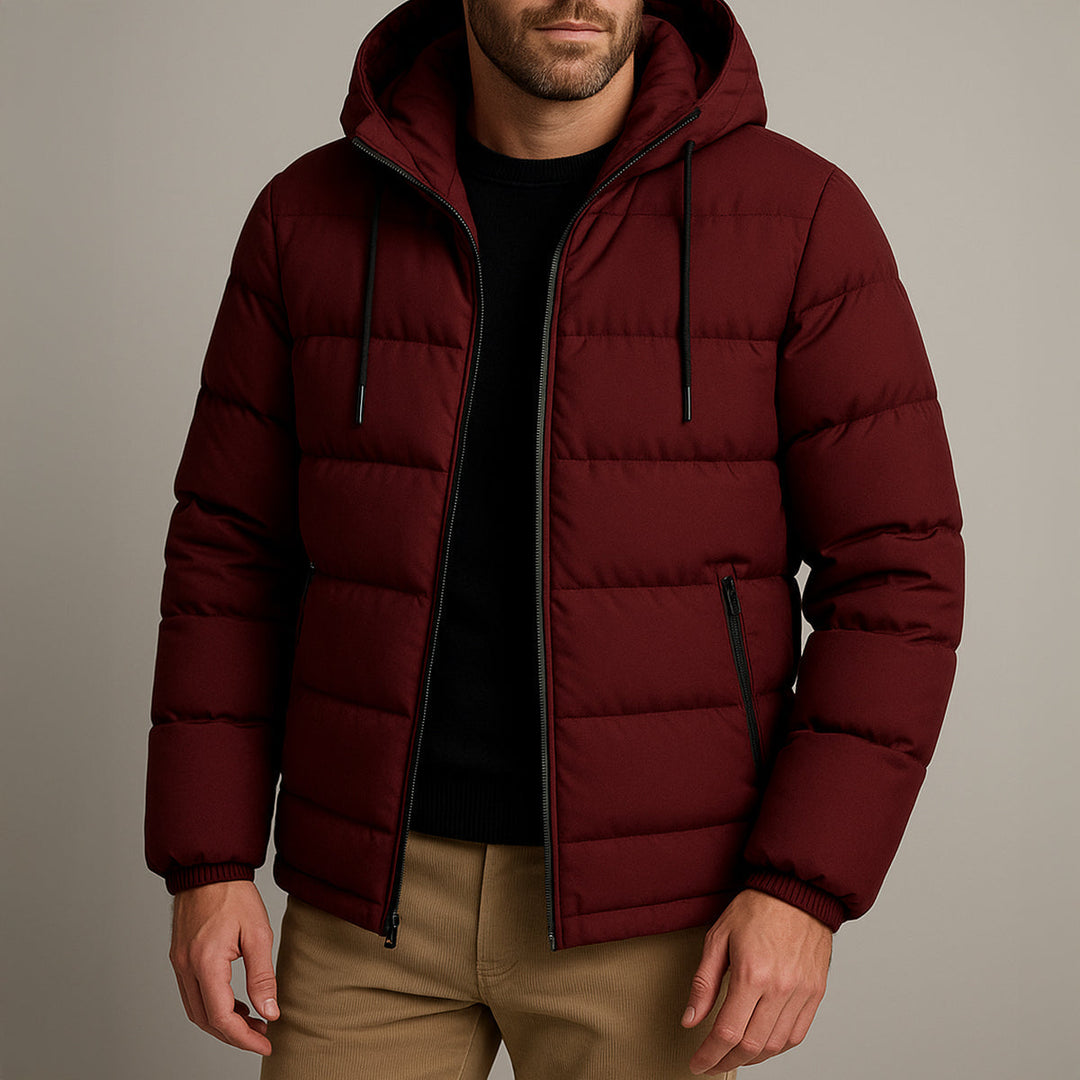 Serena | Stylish Men's Hooded Waterproof Puffer Winter Jacket