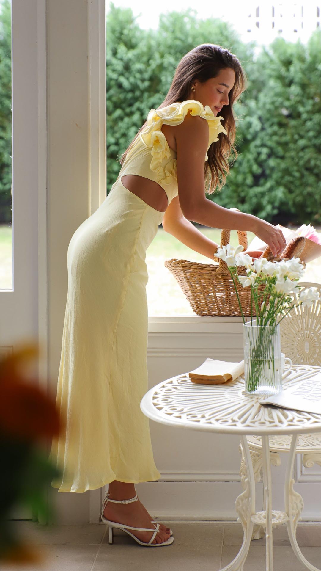 Tilly | Elegant One Shoulder Cutout Midi Dress