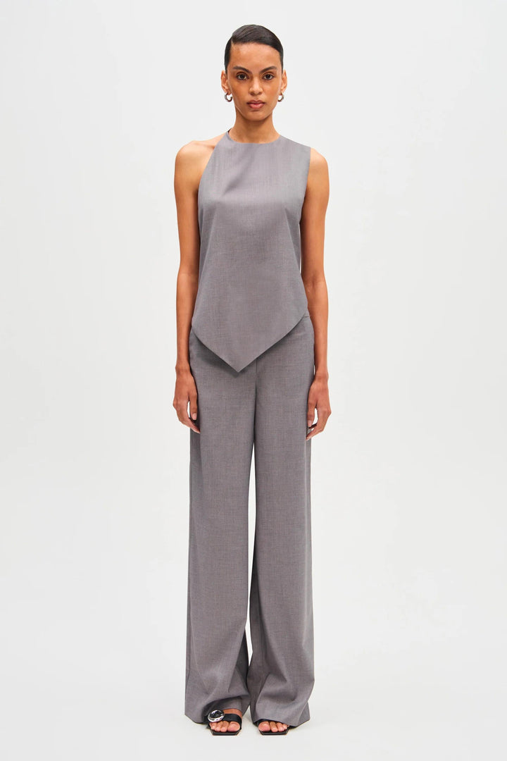 Belen | Sleeveless Asymmetric Top Wide Leg Pants Co-Ord Set