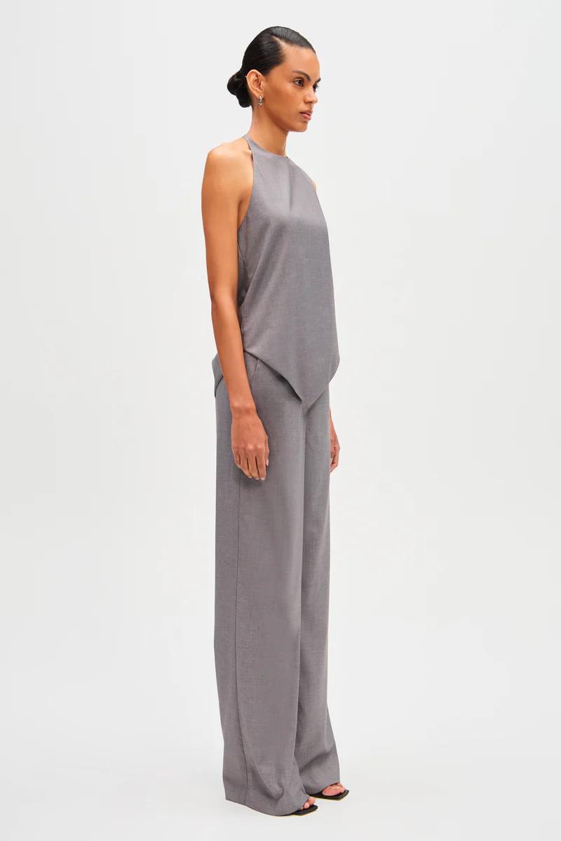 Belen | Sleeveless Asymmetric Top Wide Leg Pants Co-Ord Set