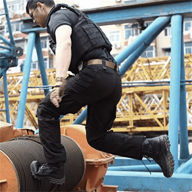 Evy | Tactical Men's Khaki Cargo Pants With Multiple Pockets