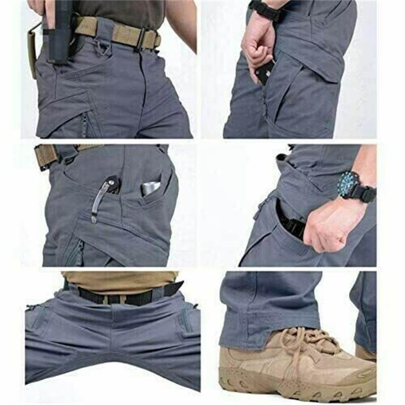 Evy | Tactical Men's Khaki Cargo Pants With Multiple Pockets