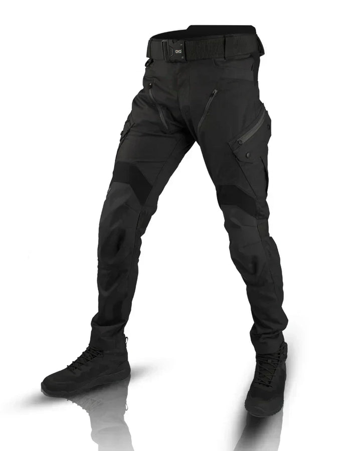 Willow | Tactical Black Cargo Pants With Multiple Pockets