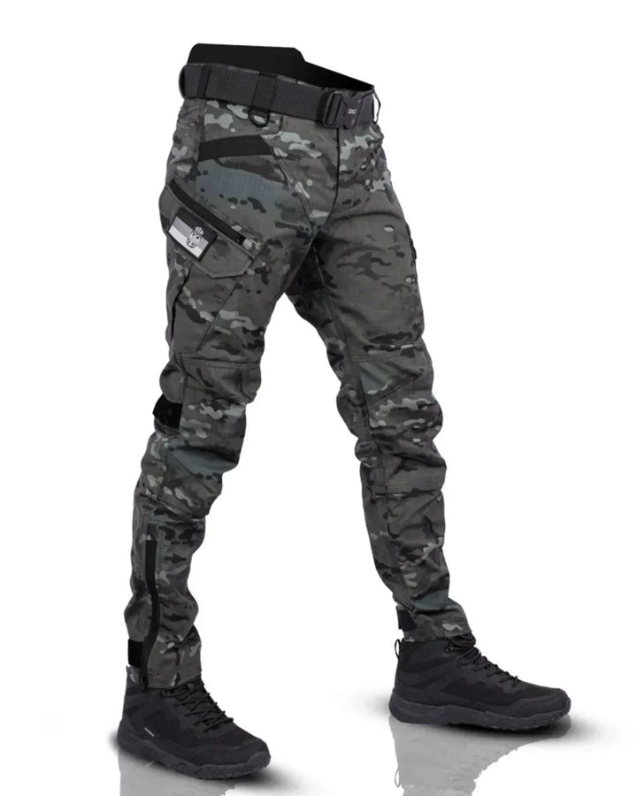 Willow | Tactical Black Cargo Pants With Multiple Pockets