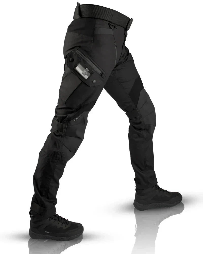 Willow | Tactical Black Cargo Pants With Multiple Pockets