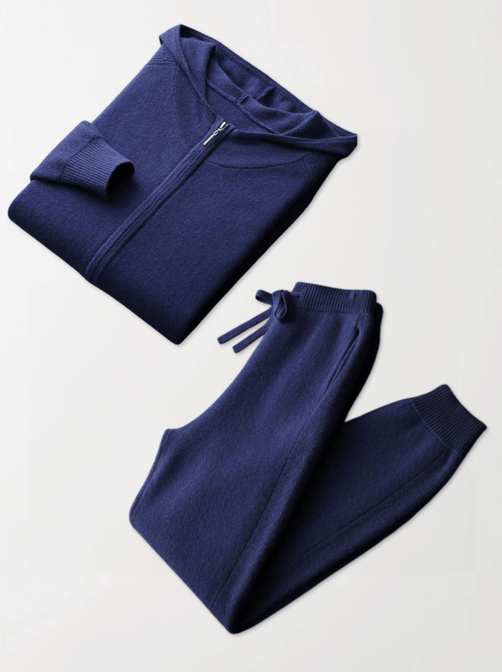 Grace | Elegant Premium Cashmere Tracksuit Set - Hoodie & Joggers