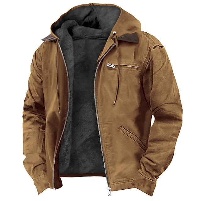 Evelyn | Stylish Men's Hooded Transition Jacket With Fleece Lining