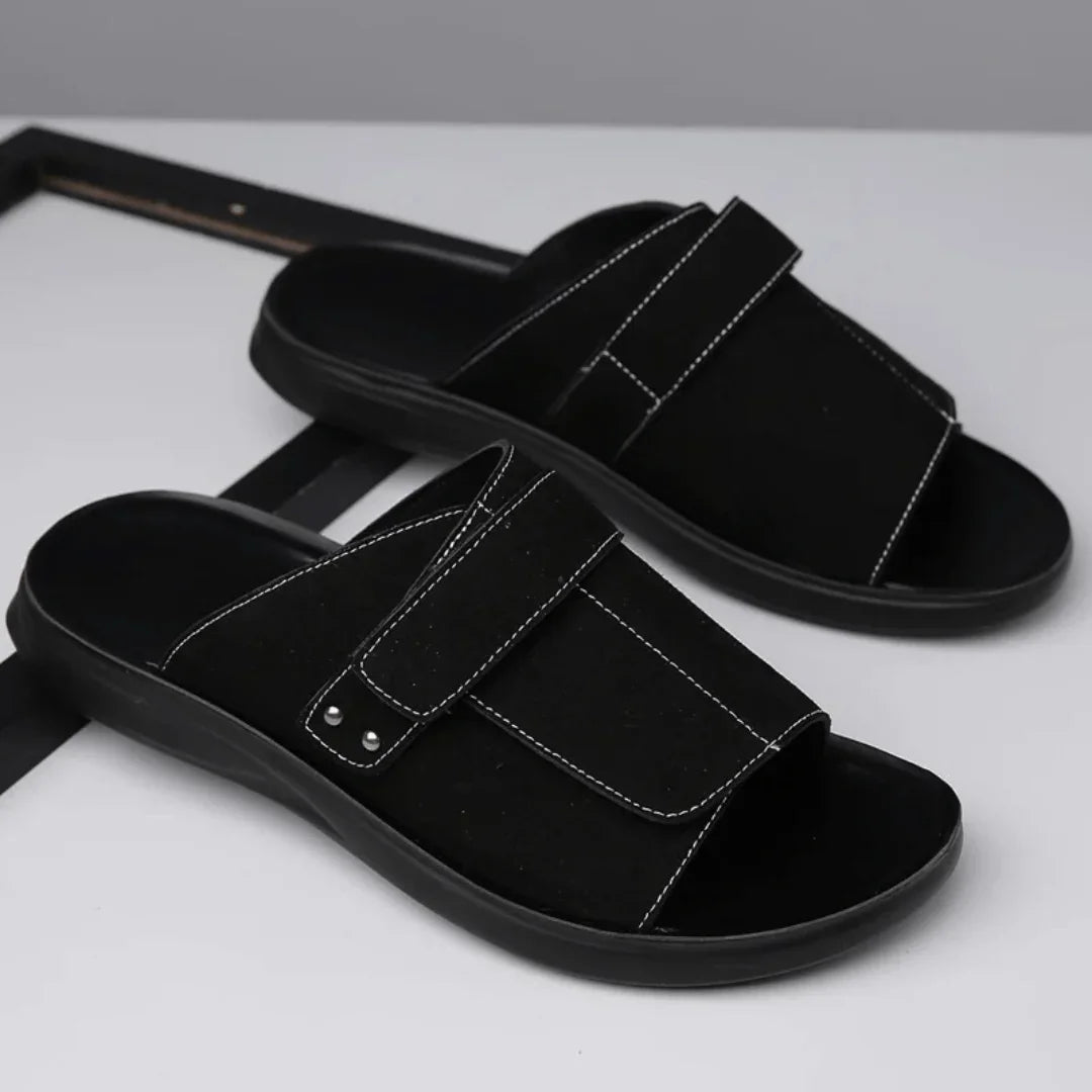 Eliana | Stylish Adjustable Strap Comfort Slides For Men