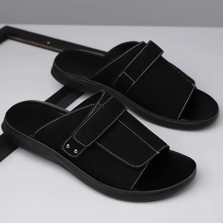 Eliana | Stylish Adjustable Strap Comfort Slides For Men