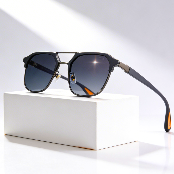 Hannah | Sleek Hexagonal Aviator Sunglasses With Gradient Lens