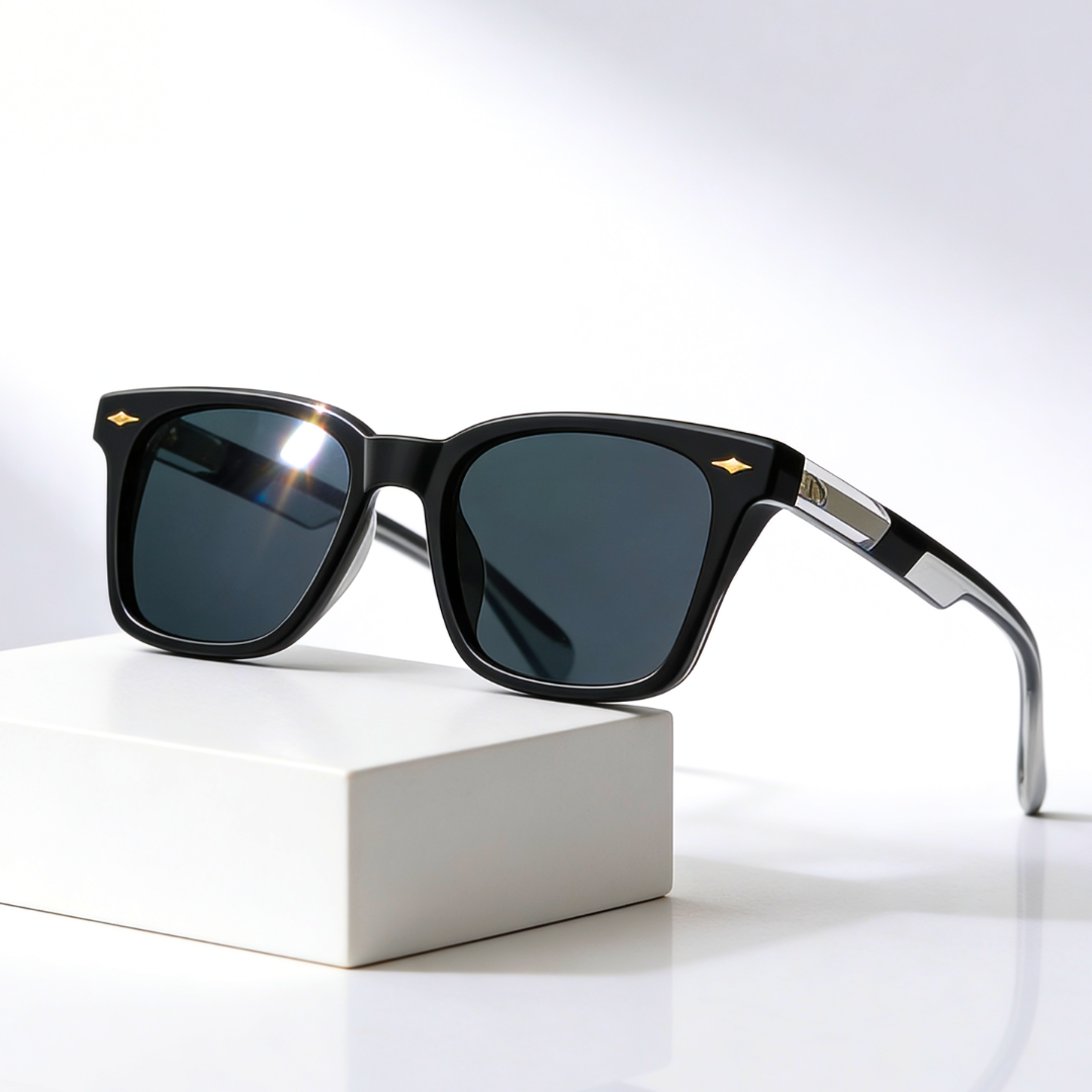 Eliana | Stylish Square Frame Wayfarer Sunglasses With Translucent Teal