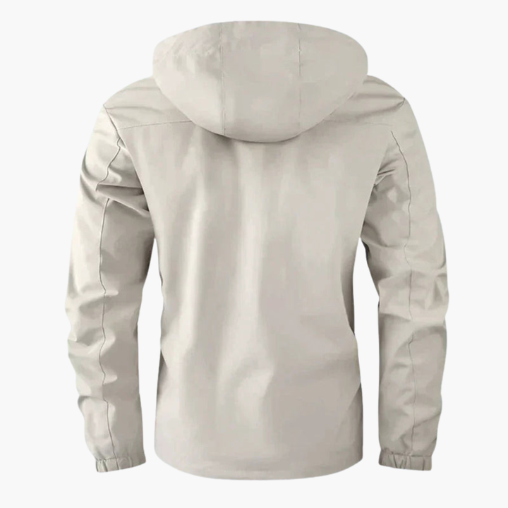 Nora | Stylish Men's White Hooded Winter Parka With Multi Pockets