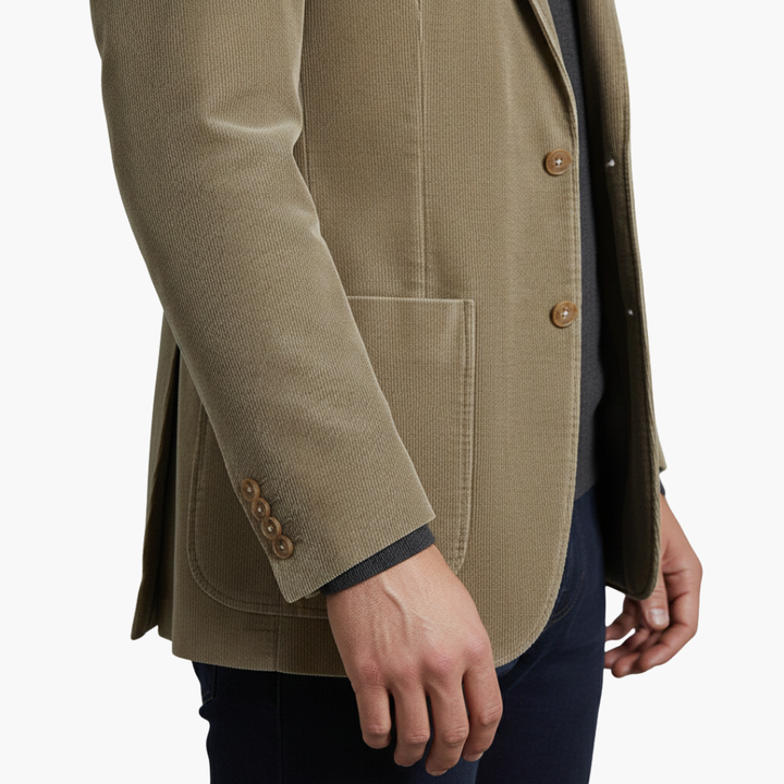 Nora | Elegant Men's Corduroy Blazer With Notched Lapels