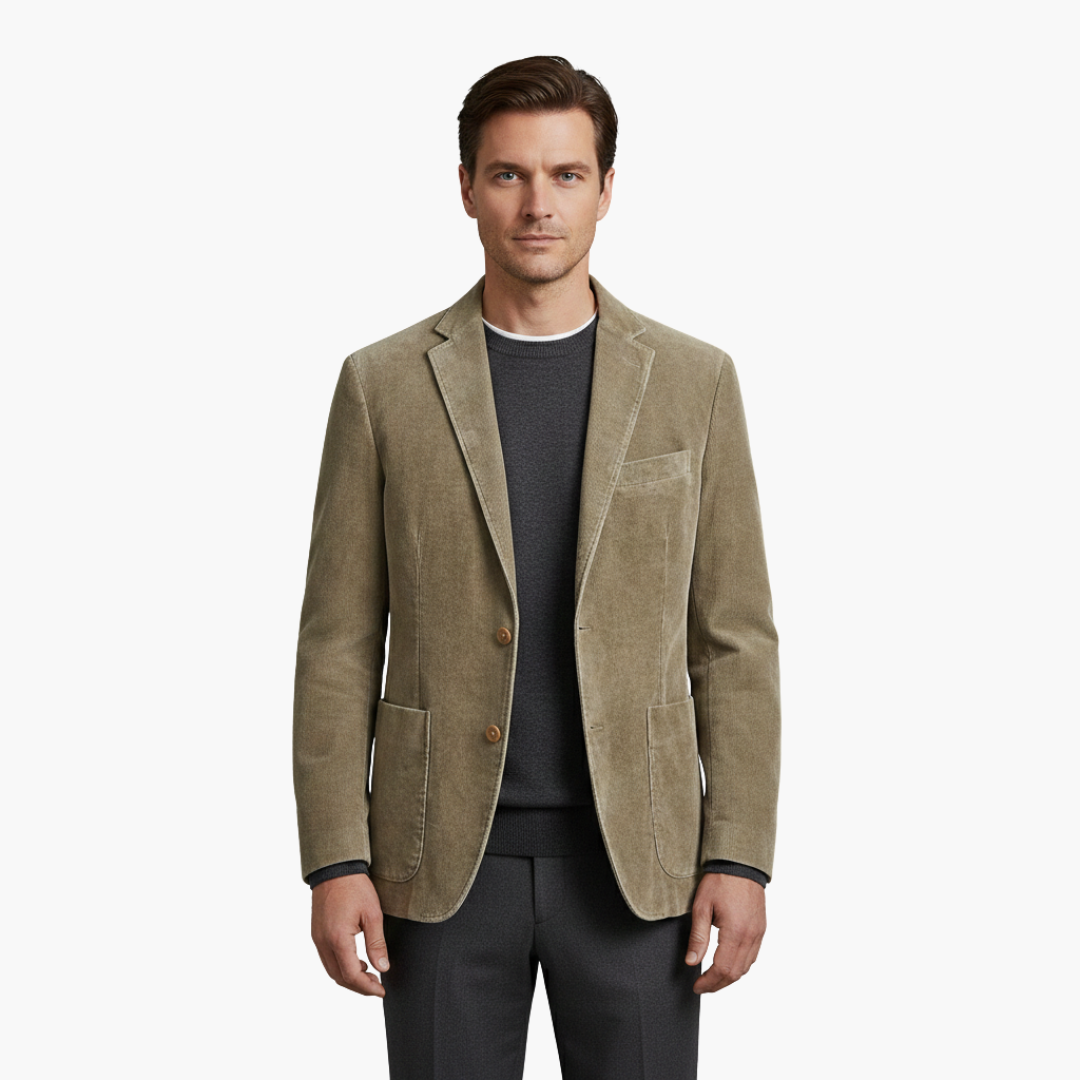 Nora | Elegant Men's Corduroy Blazer With Notched Lapels