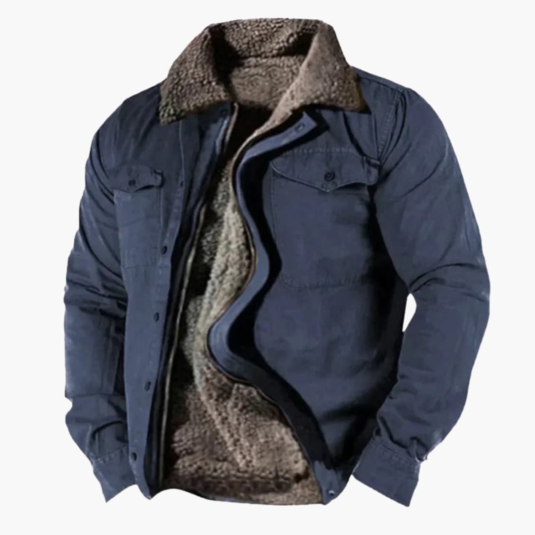Cora | Stylish Men's Sherpa Lined Cotton Utility Jacket