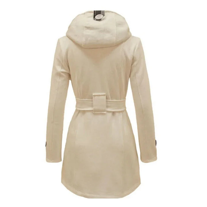 Penelope | Chic Hooded Double Breasted Trench Coat For Women