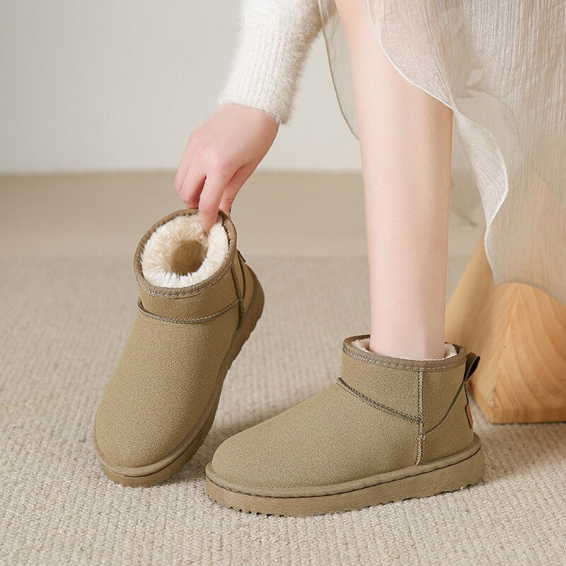 Belle | Stylish Waterproof Ankle Boots With Shearling Lining