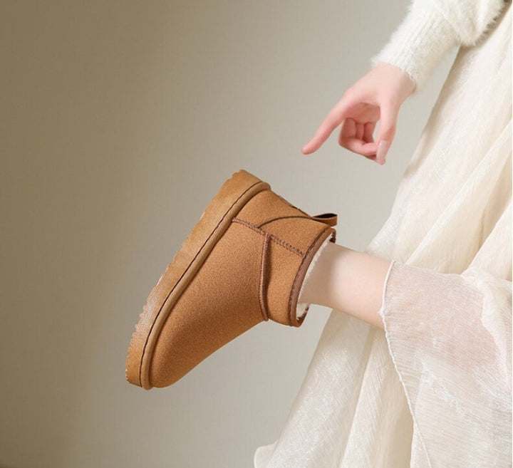 Willa | Chic Fleece-Lined Waterproof Ankle Boots For Women